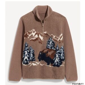 NWT Viral Old Navy Bison Buffalo Sherpa med
